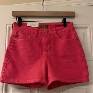 NWT Judy Blue Magenta High Waist Shorts S 2-4